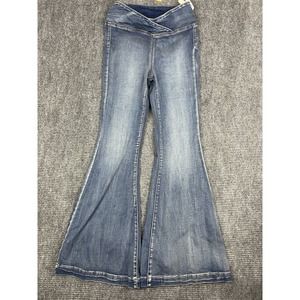 Free People We The Free Venice Beach Flare Jeans SZ 28 Soft Stretch Pull On